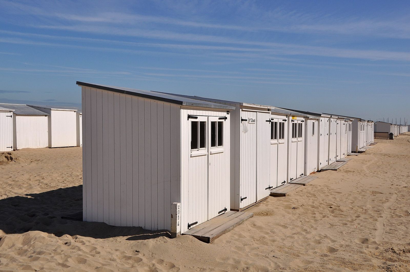 Strandcabines in Knokke aan de Oostkust