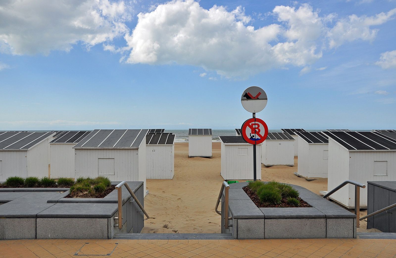Strandcabines in Oostende